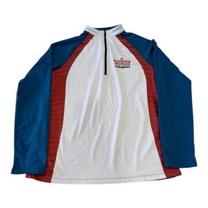 Wonder Woman DC Running Man Run Series Quarter Zip Pullover Size L